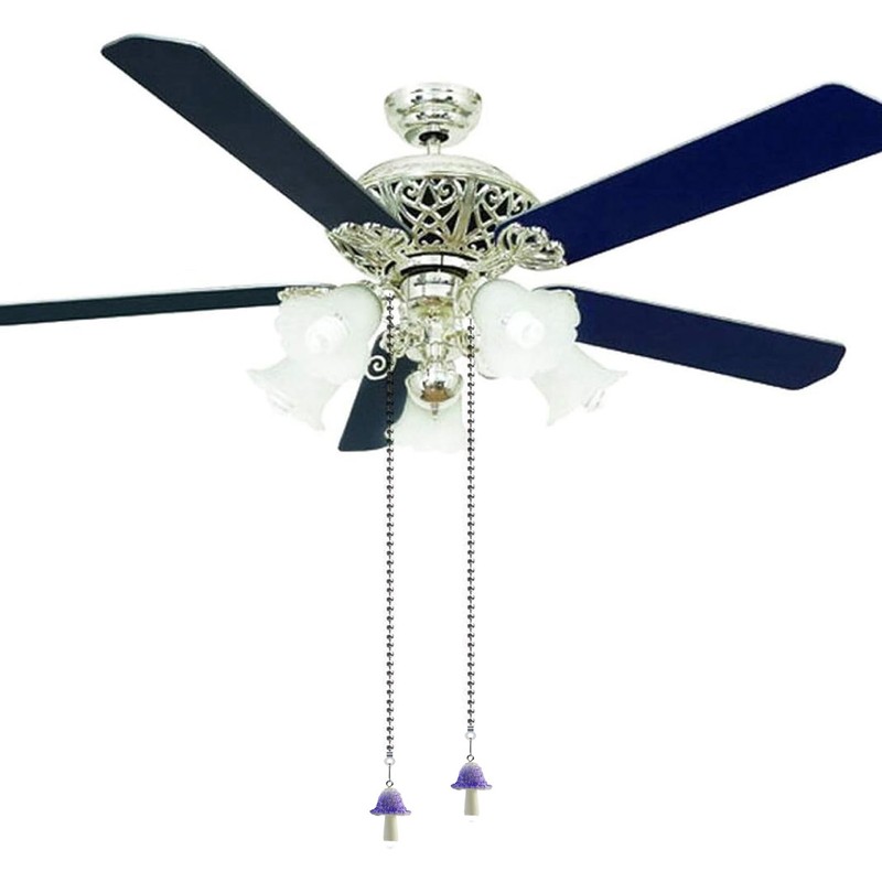 Hyamass Ceiling Fan Pull Chain Extender - 12" Mushroom Pull