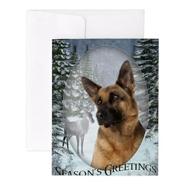 CafePress German Shepherd Notecards (Set Of 20) 4.25" x 5.5" Notecards 10 Pack