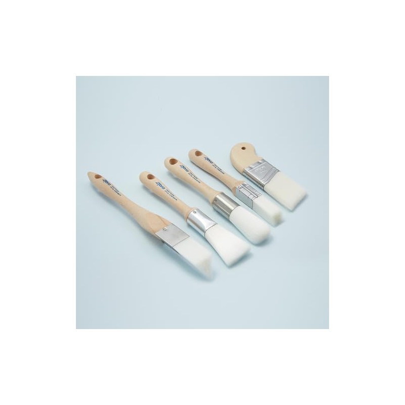 5-Piece Detail Paint Brush Set with Assorted Paint Brushes for
