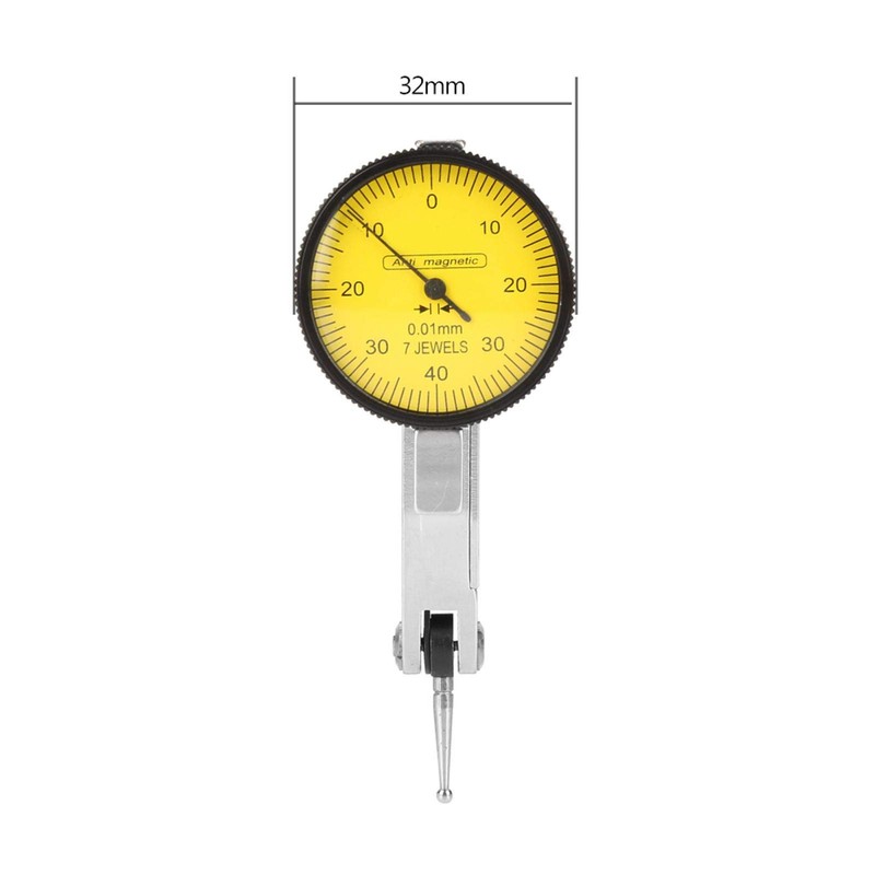 Dial Test Indicator,0.01mm Dial Indicator with Magnetic Base,Dial Indicator Gauge