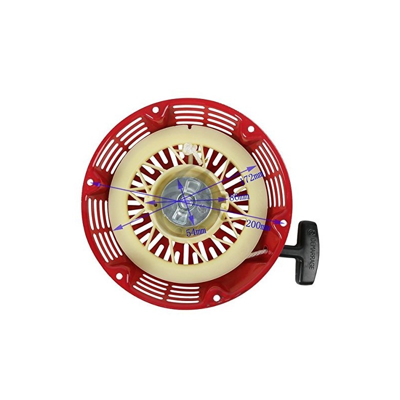 OxoxO pull starter recoil cover with flange cup, for Honda