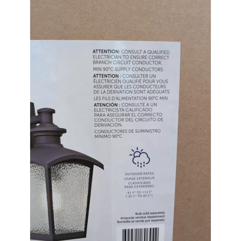 Home Luminaire 80694 Spence 1-Light Outdoor Wall Lantern Grey Finish