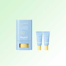 Begins by JUNGSAEMMOOL Blue Chamomile Hyaluronic Acid Airy Sun Stick 15g (SPF50+ / PA++++) / 비긴스 바이 정샘물 블루 캐모마일 히알루론산 에어리 선 스틱 15g (SPF50+ / PA++++)