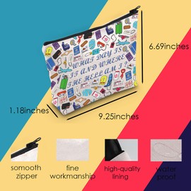 Flight Attendant Gift Air Stewardess Cosmetic Bag Flight Attendant Grad Gift Cabin Crew Gift (What Day Bag)