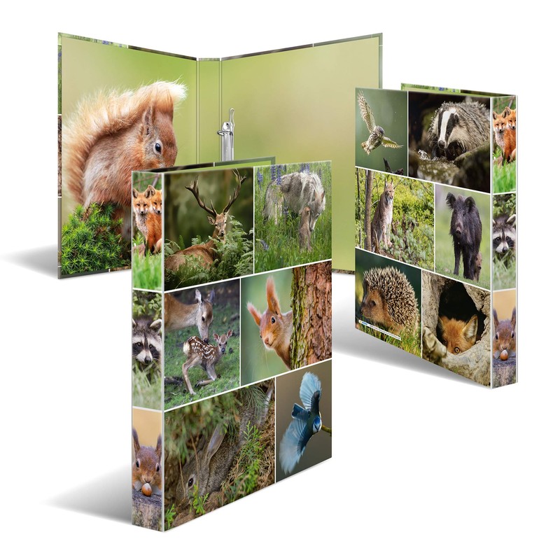 HERMA Ring Binder Animals with Forest Animals Motif, A4, 35