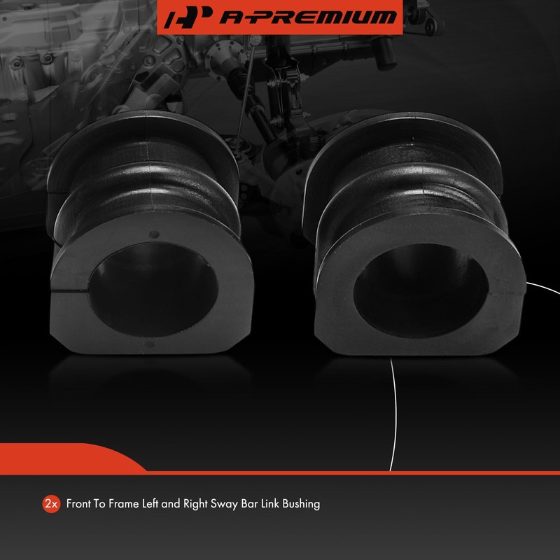 A-Premium 2 x Front To Frame Sway Bar Bushing Kit,