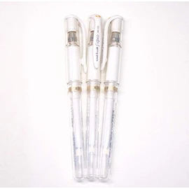 Uni-Ball UM 153 Signo Broad Point Gel Pen - White - Pack of 3, Limited Edition