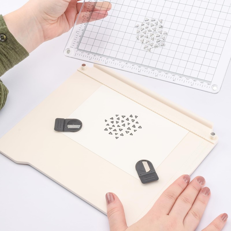 Vaessen Creative Stamp Easy+ Stamp Platform, for Precise Positioning of