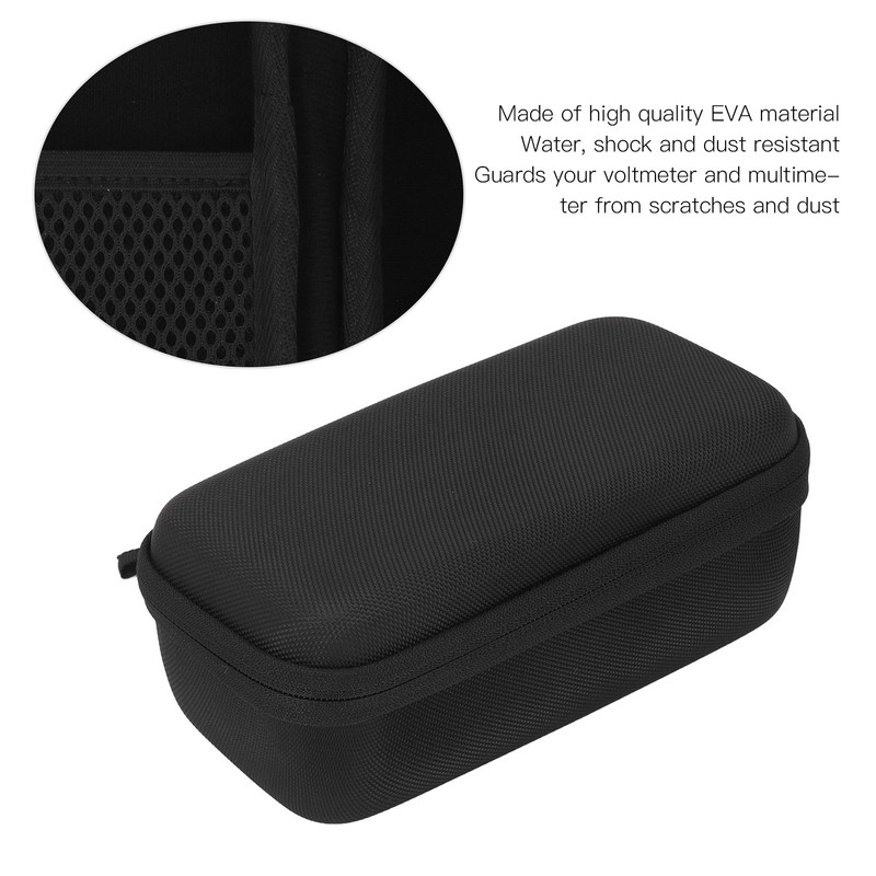 Digital Multimeter Case Multifunction EVA Hard Carrying Case with Mesh