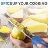 Stainless Steel Cheese Grater & Lemon Zester w/Extra Sharp Blade