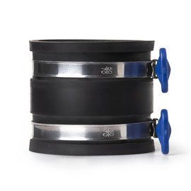 POWERTEC 70337-P2 2-1/2" Dust Control Flex Cuff w/Adjustable Key Hose Clamps, Hose Connector Rubber Cuff Coupler for Woodworking Dust Collection Fittings, Dust Collector Accessories & Machinery, 2 PK