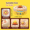 Cute Duck Board Game Toy Set with Music, Includes Rotating