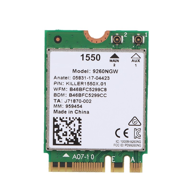 Wireless Network Card for KILLER 1550AC for windows10 2.4 G