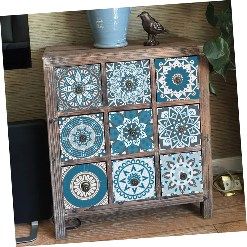 STOBAZA Sturdy PVC Kitchen Tile Decals 48pcs Removable Wall Stickers