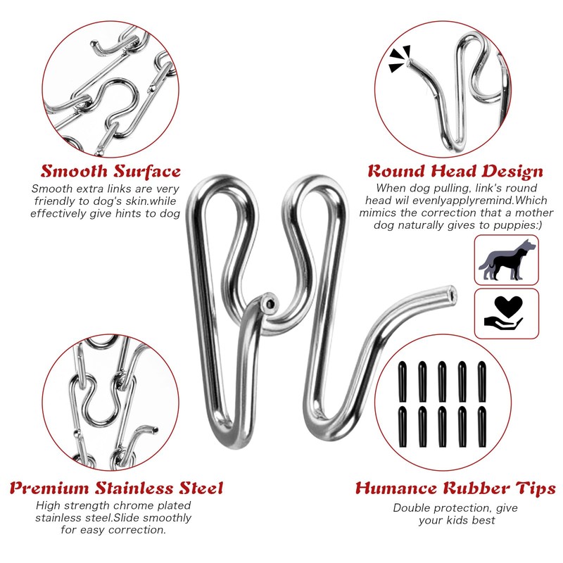 YBEATY 6 PCS Dog Collar Extra Links Designed for Training