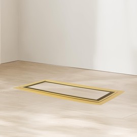 Zion 4" x 10" Flush Mount Floor Registers (4" x 10" Gold)