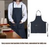 Denim Apron Baker Kitchen Restaurant Coffee Work Uniform with Front