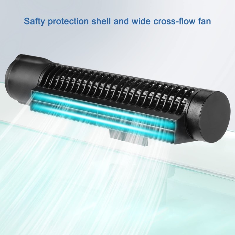 JEREPOND Aquarium Chillers Aquarium Cooling Fan, DC12V Auto Fish Tank