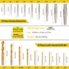 18PCS Screw Extractor Set, 37# Cr-Mo & 6542 HSS Steel