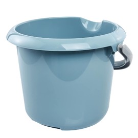 keeeper Bucket with Integrated Measuring Scale and Ergonomic Handle, 5 Litre, Mika, Nordic Blue