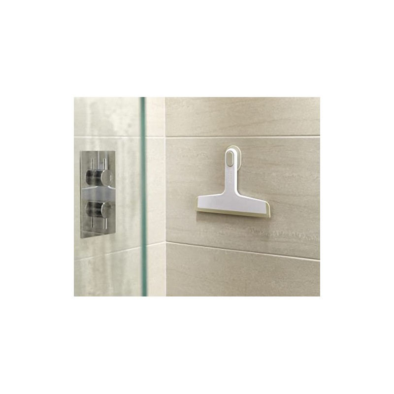 Joseph Joseph Duo Slimline Shower Squeegee with Suction-Cup Holder, Shower