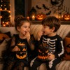 180pzs Bolsas de Dulces Halloween Cara de Calabaza Negro y