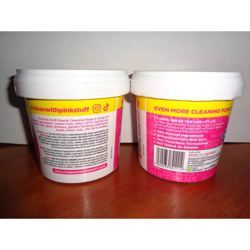 The Pink Stuff Miracle All Purpose Cleaning Paste Lot 2
