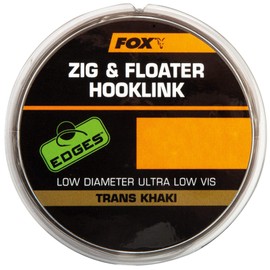 Edges Fox Zig & Floater Hooklink 100metres spool 10lb 0.26mm Trans Khaki c/o