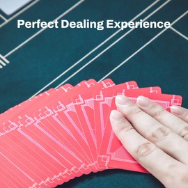 SLOWPLAY 47 x 27 Inch Texas Hold'em Poker Mat | Portable Poker Table Top with Art Deco Layout Print, Smooth Premium Surface, Noise Reduction| Lightweight for Games Everywhere (Green)