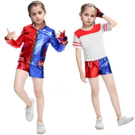 Alaiyaki Cosplay, Halloween Costume, Joker Costume, Adults, Children, Girls, Includes Props, 8-Piece Disguise, Popular Movies, Cute, Women's, Halloween, Events, School Festivals, Cultural Festivals