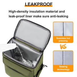 VKKZAAW Backpack Cooler Insulated Leak Proof 36 Cans,Cooler Backpack Insulated Waterproof for Men Women Beach Camping Lightweight Cooler