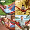 Double Hammock Comfortable with Stand for Hanging Sturdy 440lbs Capacity