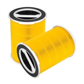 Byseacore G200/G200S Replacement Filter Compatible with Ganiza G200S/G200 Air Purifier, 3-stage Filtration with Activated Carbon Filter, 2 Count,Yellow