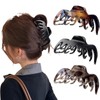 Large Octopus Hair Clip Jumbo Big Claw Clips, French Acetate