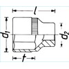 HAZET Hex Socket 900-29 | 12.5mm Square Drive, Flat Width
