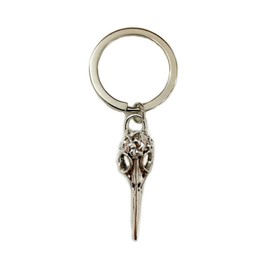 Bird Skull Keychain,Animal Skull Keyring,Skull Key Ring,Native American,Bird skull keyring,Raven Skull Keychain,Crow Keychain