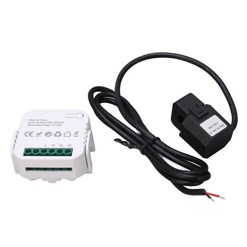 WiFi Energy Monitor Single Phase Smart Electricity Meter with Clamp