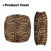 Gomyblomy Leopard Print Rollator Walker Seat and Backrest Covers Dust