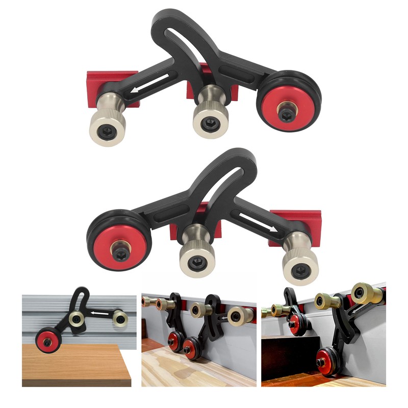 Left Right Bearing Roller Press Featherboard Feeding Guide Wheel for