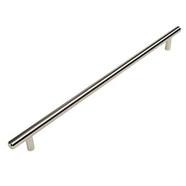 5 Pack - Cosmas H698-320SS Stainless Steel Cabinet Hardware Euro Style Bar Handle Pull - 12-5/8" Inch (320mm) Hole Centers, 15" Inch Overall Length