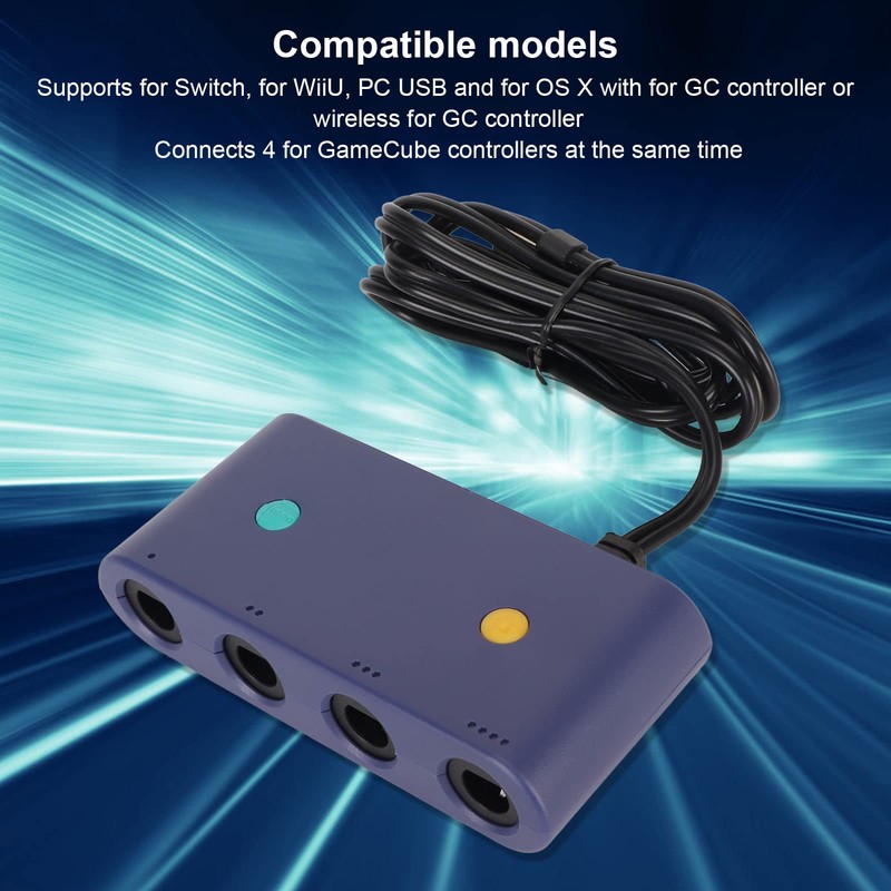 Controller Adapter for Game Cube, 3 in 1 Game Controller