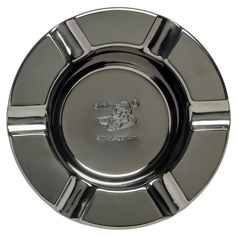 Stinky Cigar® One-Piece Ashtray (Blac Nickel Plated)