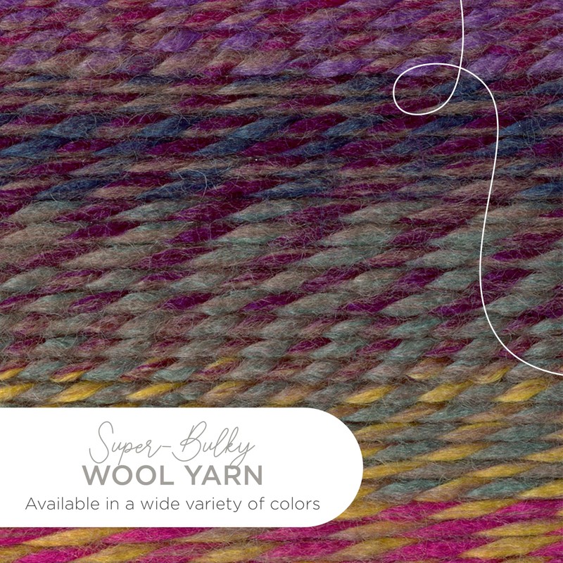 Lion Brand Yarn Wool-Ease Thick & Quick, Super Bulky Wool