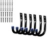 6-Pack Heavy-Duty Garage J Hooks with Rubber Tips, 4.72 x