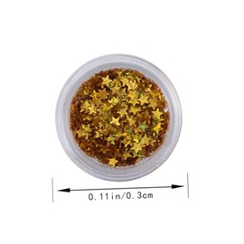 Baluue Chic Nail Sequins Art Stickers Set of Manicure Decorations Unique Golden Nail Accessories for Home and Salon Use