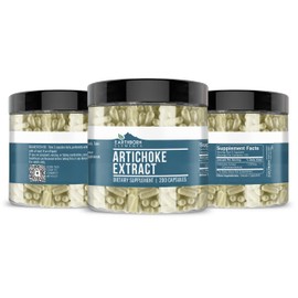 Earthborn Elements Artichoke Extract 200 Capsules, Pure & Undiluted, No Additives