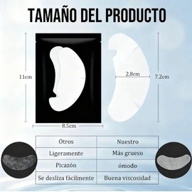 200 Pares Parches Hidrogel Para Extesiónde Pestañas Mink