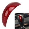 Gear Shift Knob Cover Red Red Carbon Fiber Shifter Lever