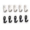 UtySty 10 Pack Screws Mount Wall Hook Cabinet Mounted Mini