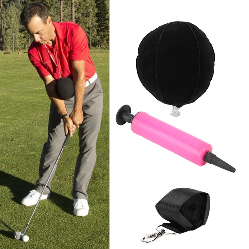 PVC Adhesion Flocked Cloth Golf Swing Trainer Postures Correction Training